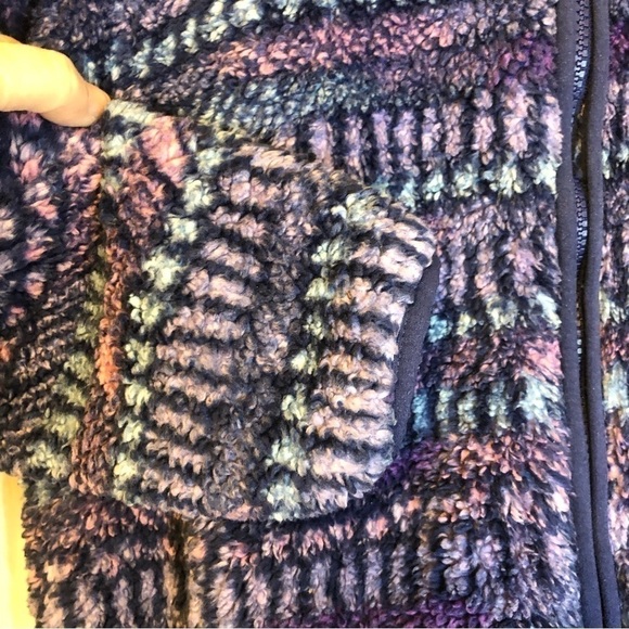 EDDIE Bauer Outdoor Girls Purple/Blue Sherpa Hooded Jacket Size L(14/16) - Picture 8 of 16